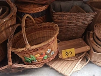 Lot 80 - rieten mandjes. 27 stuks - afbeelding 1 van  4