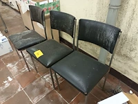 Lot 804 - vintage stoel. 3 stuks - afbeelding 2 van  2