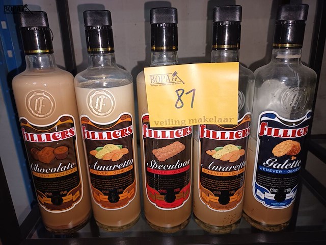 Lot 81 - aangebroken flessen filliers. 10 stuks - afbeelding 2 van  3