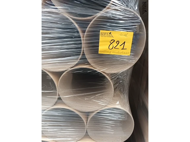 Lot 821 - pallet kartonnen kokers. 10 stuks - afbeelding 3 van  3