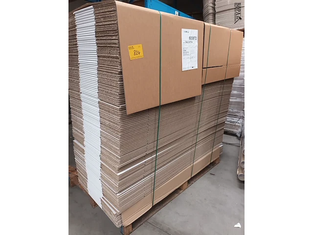 Lot 824 - pallet plooikarton. 3 stuks - afbeelding 2 van  4