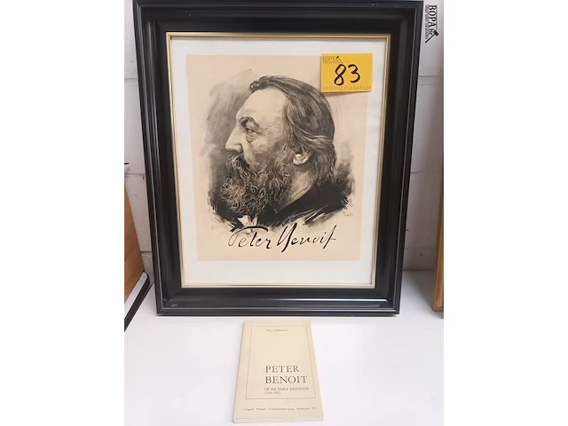 Lot 83 - kader en boek peter benoit - afbeelding 1 van  7