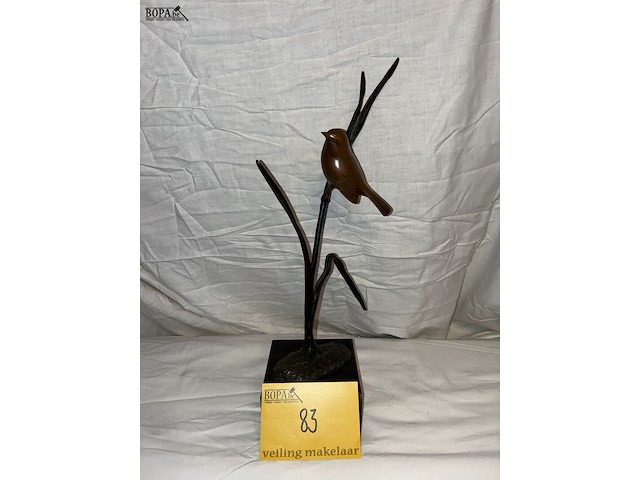 Lot 83 - vogelbeeld in brons, i. rochard - afbeelding 1 van  3