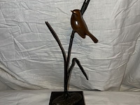 Lot 83 - vogelbeeld in brons, i. rochard - afbeelding 1 van  3