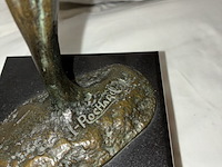 Lot 83 - vogelbeeld in brons, i. rochard - afbeelding 2 van  3