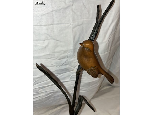 Lot 83 - vogelbeeld in brons, i. rochard - afbeelding 3 van  3