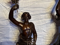 Lot 84 - beelden zamac, 2 stuks, 'de overwinning' - afbeelding 2 van  6