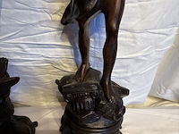 Lot 84 - beelden zamac, 2 stuks, 'de overwinning' - afbeelding 4 van  6