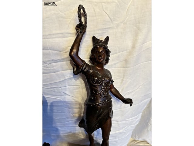 Lot 84 - beelden zamac, 2 stuks, 'de overwinning' - afbeelding 5 van  6