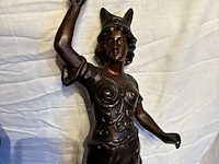 Lot 84 - beelden zamac, 2 stuks, 'de overwinning' - afbeelding 5 van  6