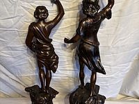 Lot 84 - beelden zamac, 2 stuks, 'de overwinning' - afbeelding 6 van  6