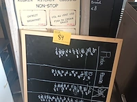 Lot 84 - krijtborden. 4 stuks - afbeelding 1 van  5