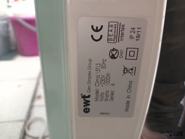 Lot 85 - elektrische verwarming ewt - afbeelding 4 van  4