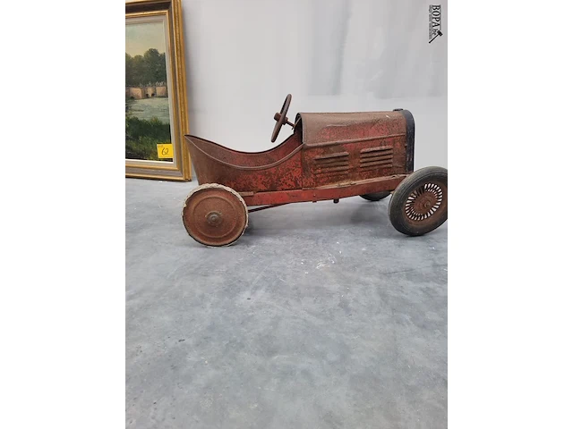 Lot 86 - antieken metalen trapauto - afbeelding 4 van  4