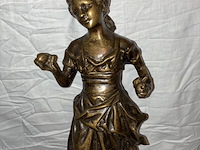 Lot 86 - beeld zamac of brons, 'de verleiding' - afbeelding 2 van  4