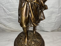 Lot 86 - beeld zamac of brons, 'de verleiding' - afbeelding 3 van  4