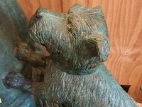 Lot 86 - bronzen beeld jongen met hond - afbeelding 3 van  6