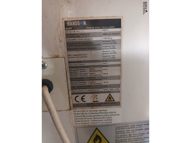 Lot 86 - mobiele airco handson - afbeelding 4 van  4