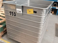 Lot 866 - aluminium mobiele bak - afbeelding 1 van  4