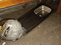 Lot 87 - inox wasbak. 2 stuks - afbeelding 1 van  2