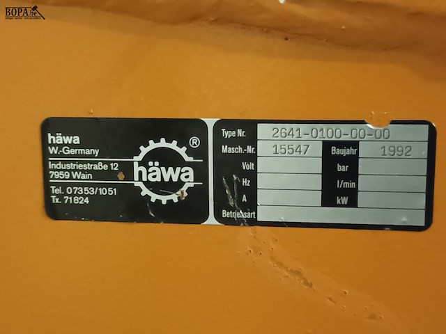 Lot 87 - pneumatische boormachine häwa - afbeelding 3 van  5