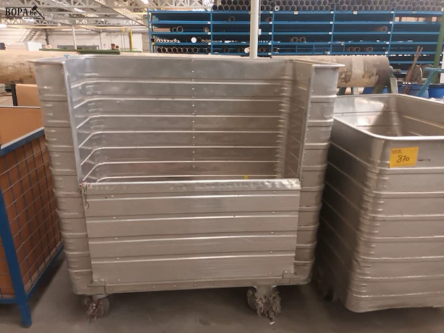 Lot 870 - aluminium mobiele bak - afbeelding 2 van  6