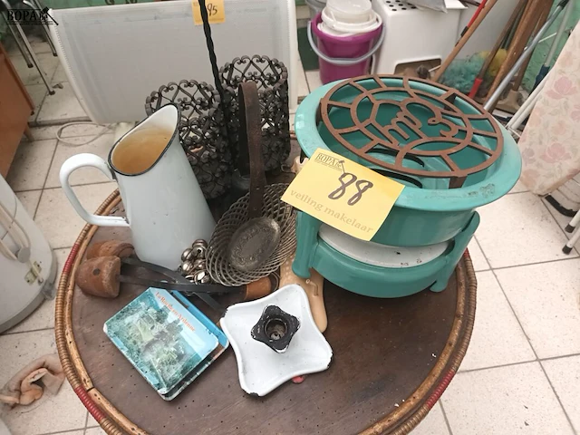 Lot 88 - brocante decoratie. 12 stuks - afbeelding 1 van  4