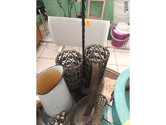 Lot 88 - brocante decoratie. 12 stuks - afbeelding 4 van  4