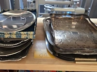 Lot 88 - lot schalen inox en verzilverd 14 stuks - afbeelding 1 van  3