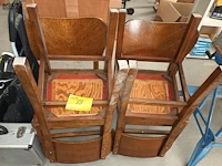 Lot 88 - vintage eetkamerstoelen. 4 stuks - afbeelding 1 van  2