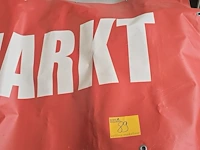 Lot 89 - reclame spandoek tekst 'dit weekend hier rommelmarkt' - afbeelding 2 van  4
