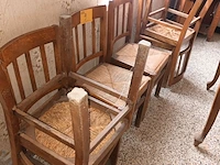 Lot 9 - houten stoelen. 6 stuks - afbeelding 3 van  3