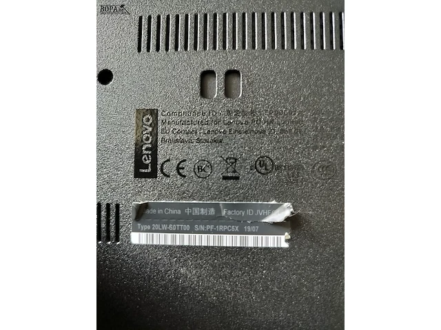 Lot 9 - lenovo thinkpad laptop (15,6 inch) - afbeelding 2 van  2