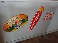 Lot 9 - metalen bierreclame. 3 stuks - afbeelding 1 van  4