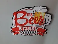 Lot 9 - metalen bierreclame. 3 stuks - afbeelding 4 van  4