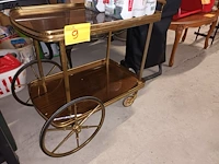 Lot 9 - vintage serveerwagentje - afbeelding 2 van  4