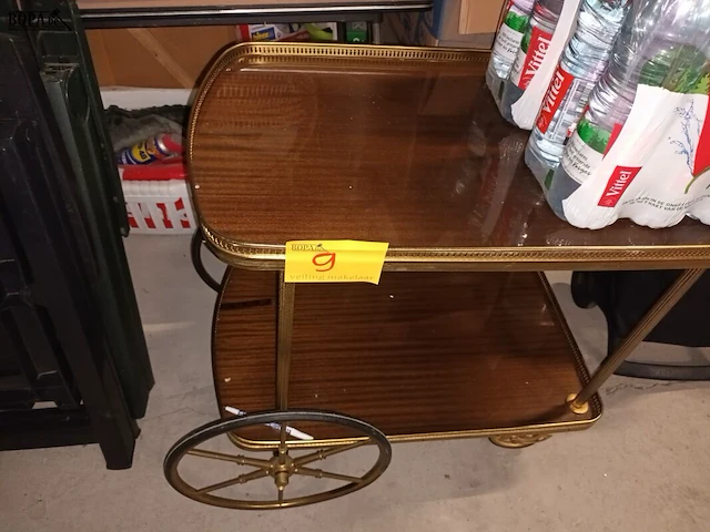 Lot 9 - vintage serveerwagentje - afbeelding 3 van  4