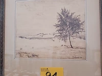 Lot 91 - kader landschap - afbeelding 1 van  3
