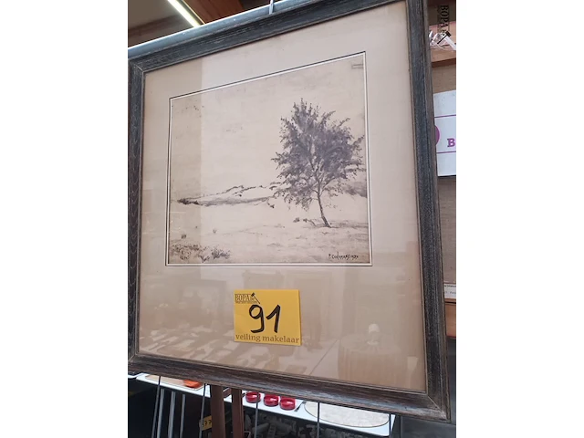 Lot 91 - kader landschap - afbeelding 3 van  3
