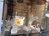 Lot 92 - glaswerk en kristal. 15 stuks - afbeelding 1 van  5