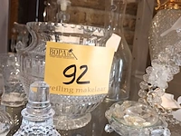 Lot 92 - glaswerk en kristal. 15 stuks - afbeelding 3 van  5