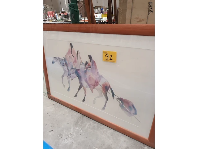 Lot 92 - kader paarden - afbeelding 1 van  4