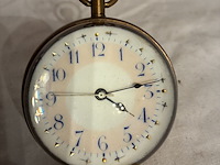 Lot 93 - glazen tafeluurwerk - afbeelding 3 van  4