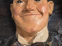 Lot 93 - ovale kader met laurel & hardy in 3d - afbeelding 4 van  4