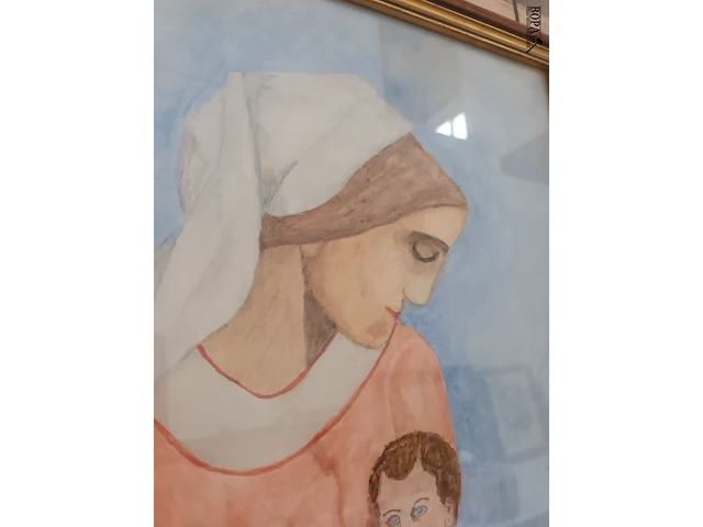 Lot 94 - kader maria met kind - afbeelding 3 van  5
