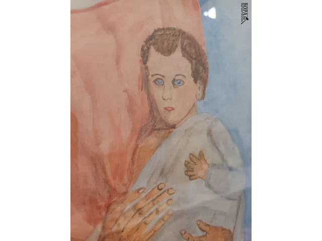 Lot 94 - kader maria met kind - afbeelding 4 van  5