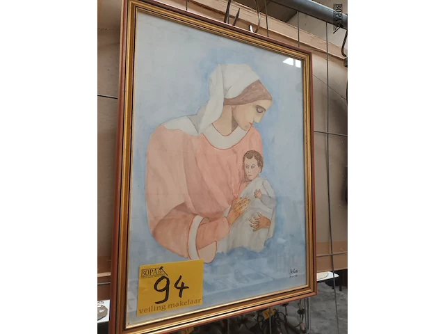 Lot 94 - kader maria met kind - afbeelding 5 van  5