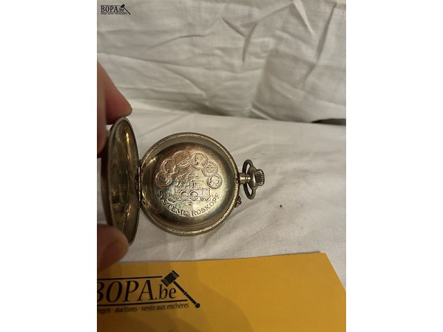 Lot 94 - zakhorloge chemin de fer systeme roskopf - afbeelding 3 van  3