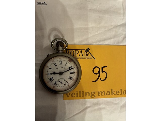 Lot 95 - zakhorloge victoria, inscriptie 'louis bickel ledeberg' - afbeelding 1 van  5