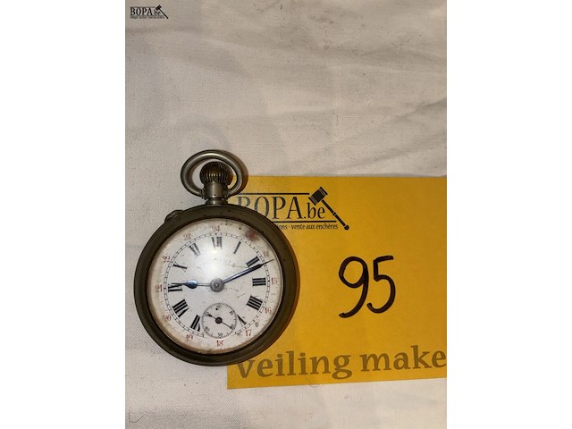 Lot 95 - zakhorloge victoria, inscriptie 'louis bickel ledeberg' - afbeelding 2 van  5